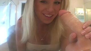 Allison blowjob Jerk Off Instruction - porn video