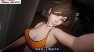 OVEERWATCH FUTANARI WIDOWMAKER FUCK TRACER HENTAI ANIMATED - porn video